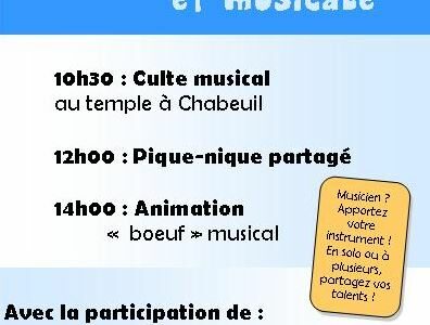Invitation à la journée de parroisse de Chabeuil-Châteaudouble