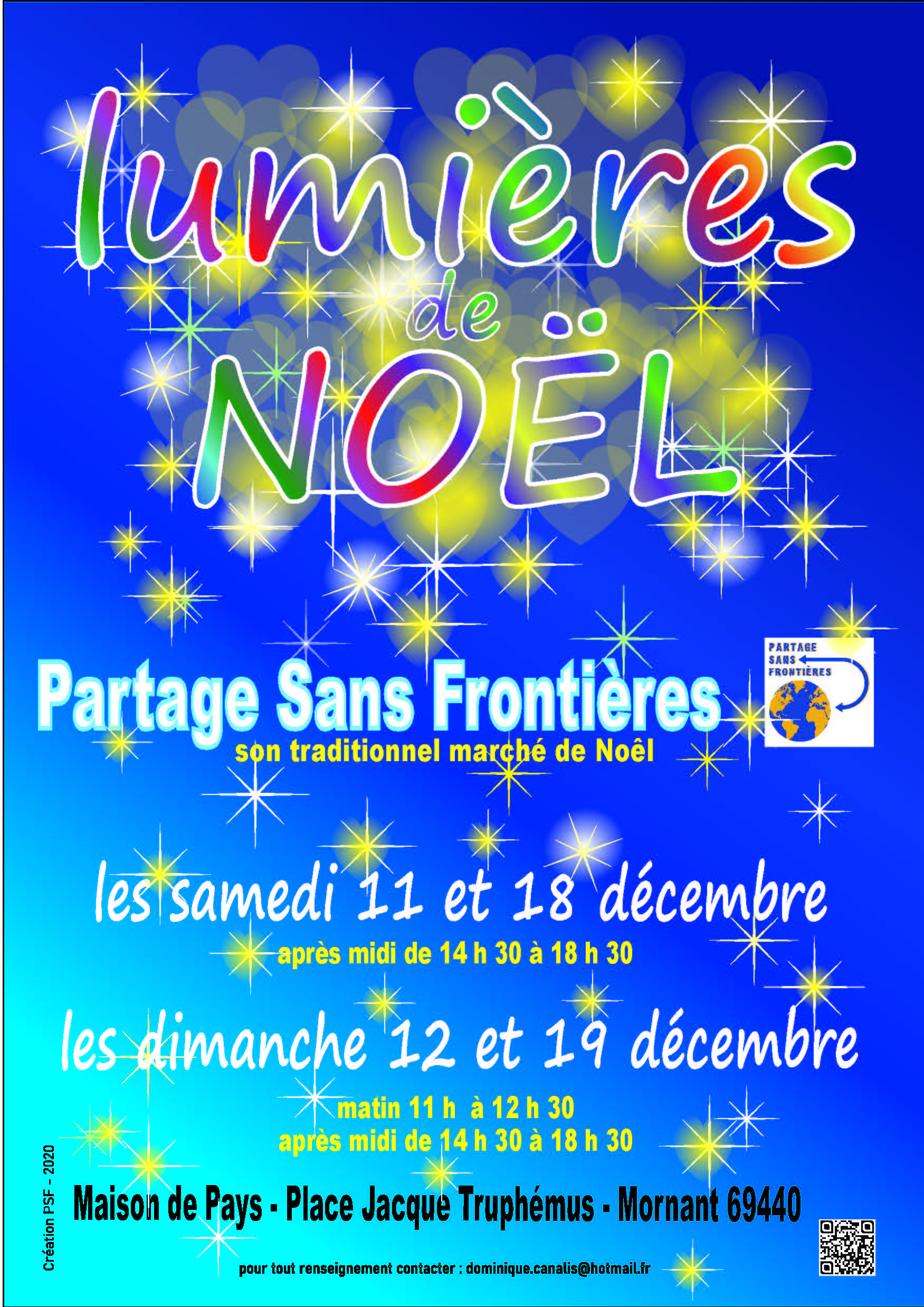 Lumières de Noël, marché de Noël