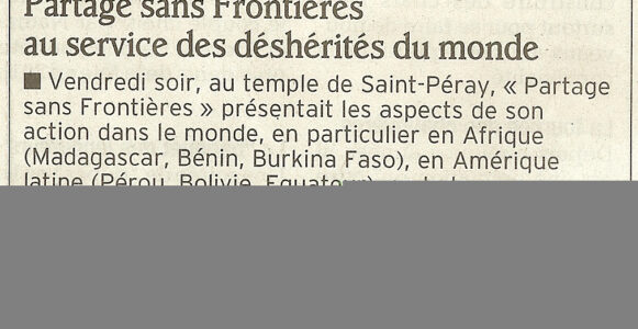 8 eme édition semaine « Histoires d’Amérique latine » de Saint-Péray en ardèche avec l’association Ayllu et Partage sans Frontières – la presse – article 07