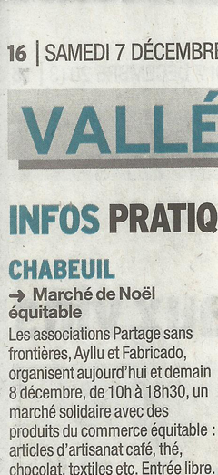 La presse lors de la vingt-quatrième semaine Amérique latine de Bourg les Valence organisée par Ayllu Valence et Partage sans Frontières