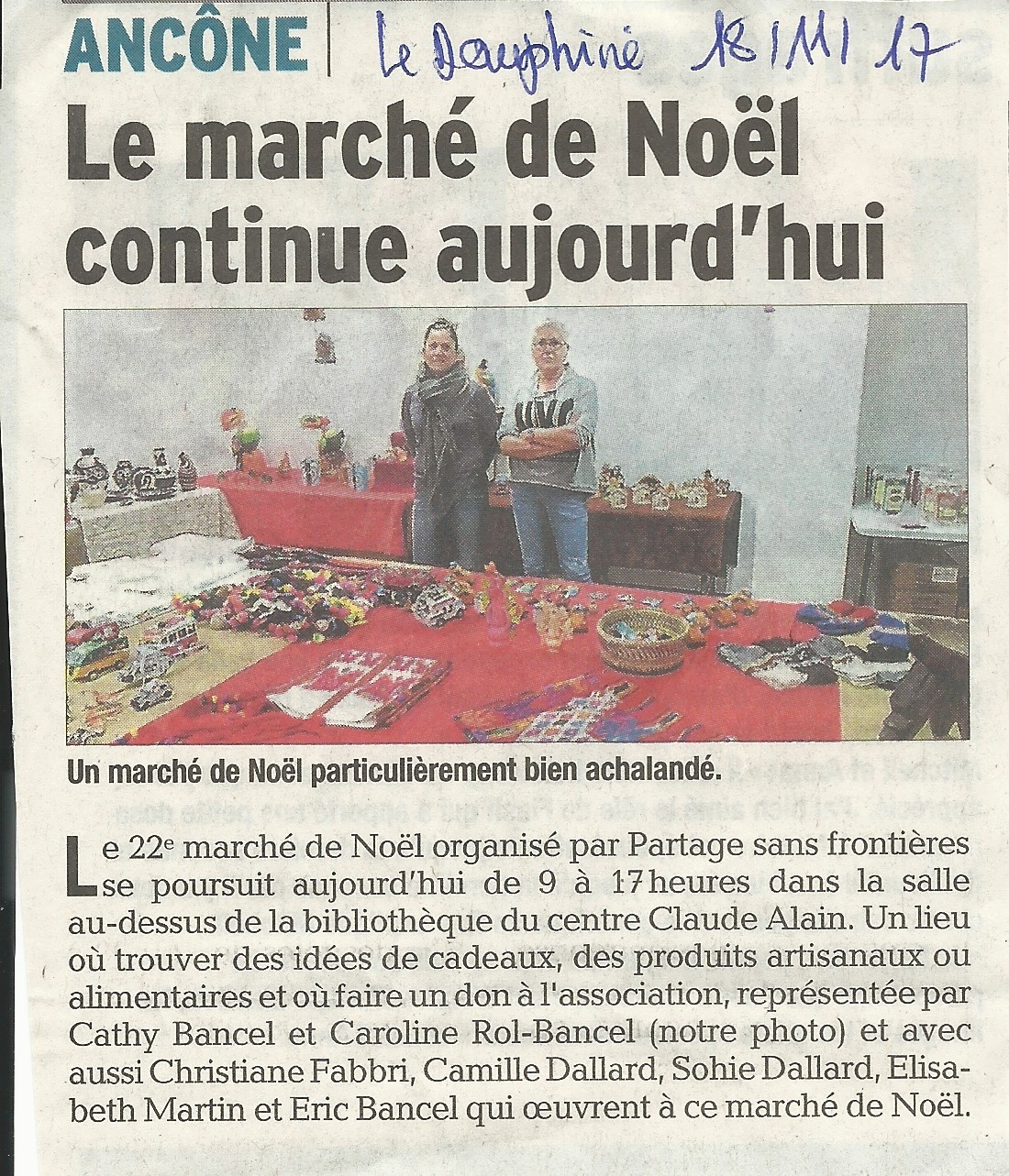 Marché de Noël d’Ancône en 2017