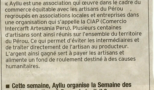 La presse lors de la vingtième semaine Amérique latine de Bourg les Valence organisée par Ayllu Valence