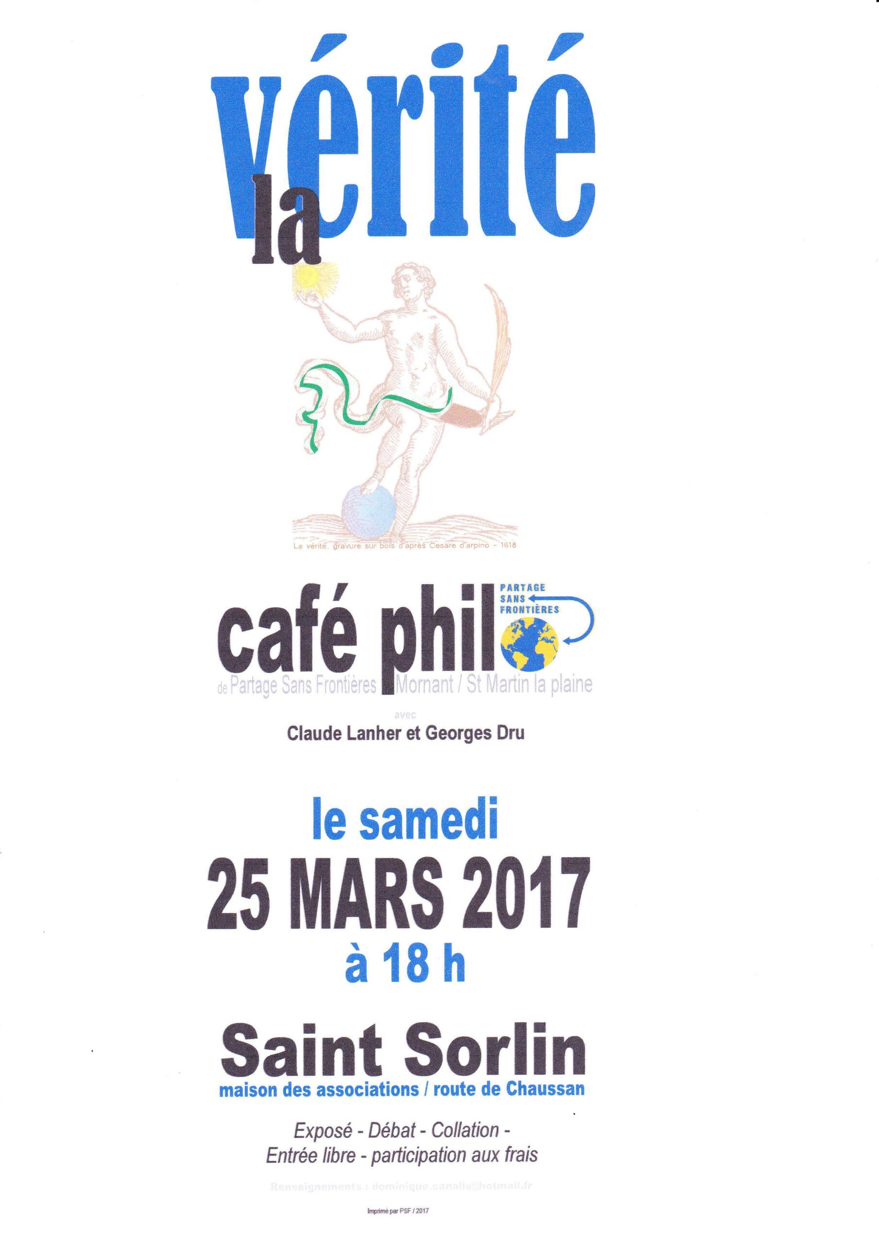 Café Philo de Mornant le 25/03/2017