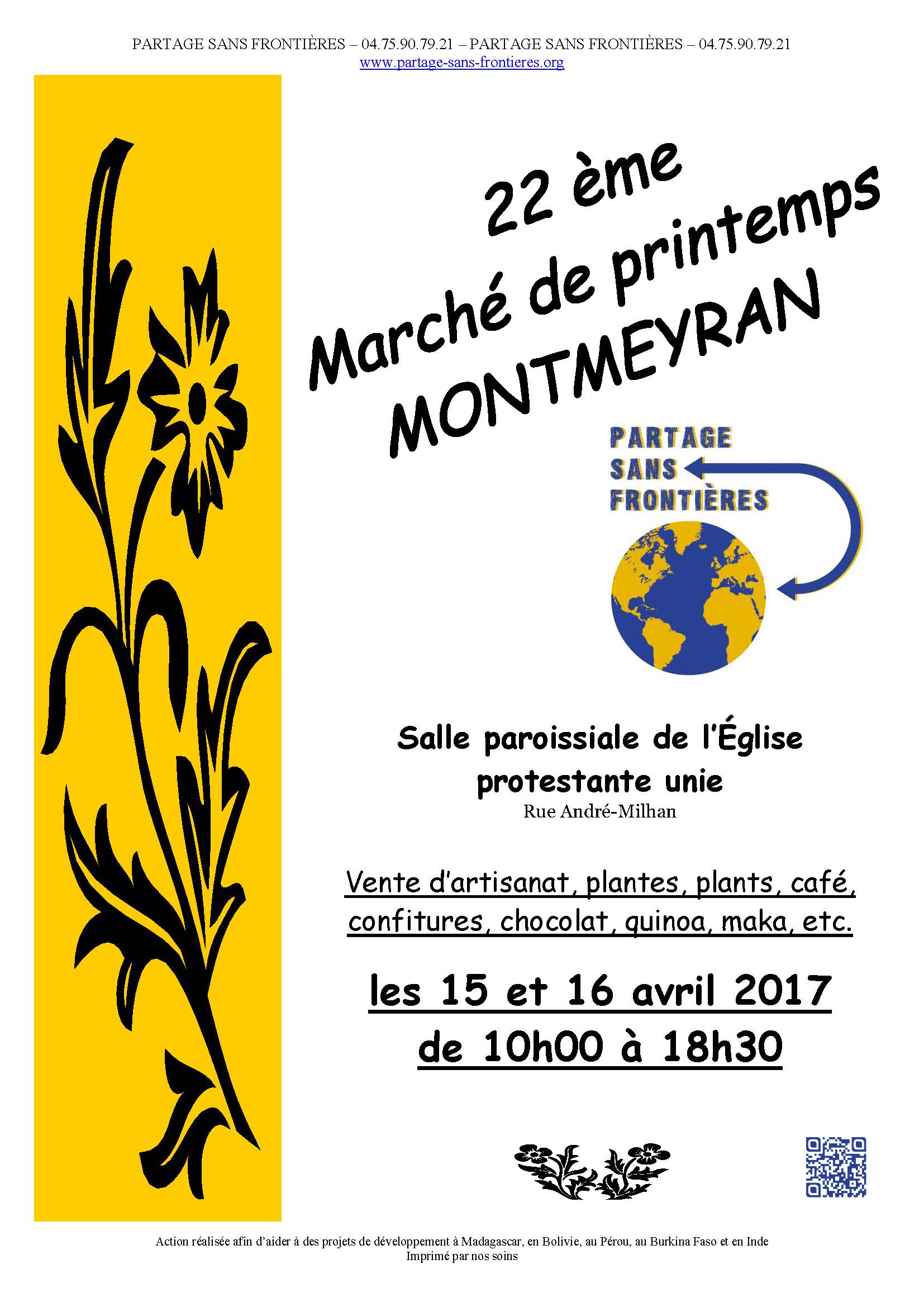 Marché de printemps 2017 à Montmeyran