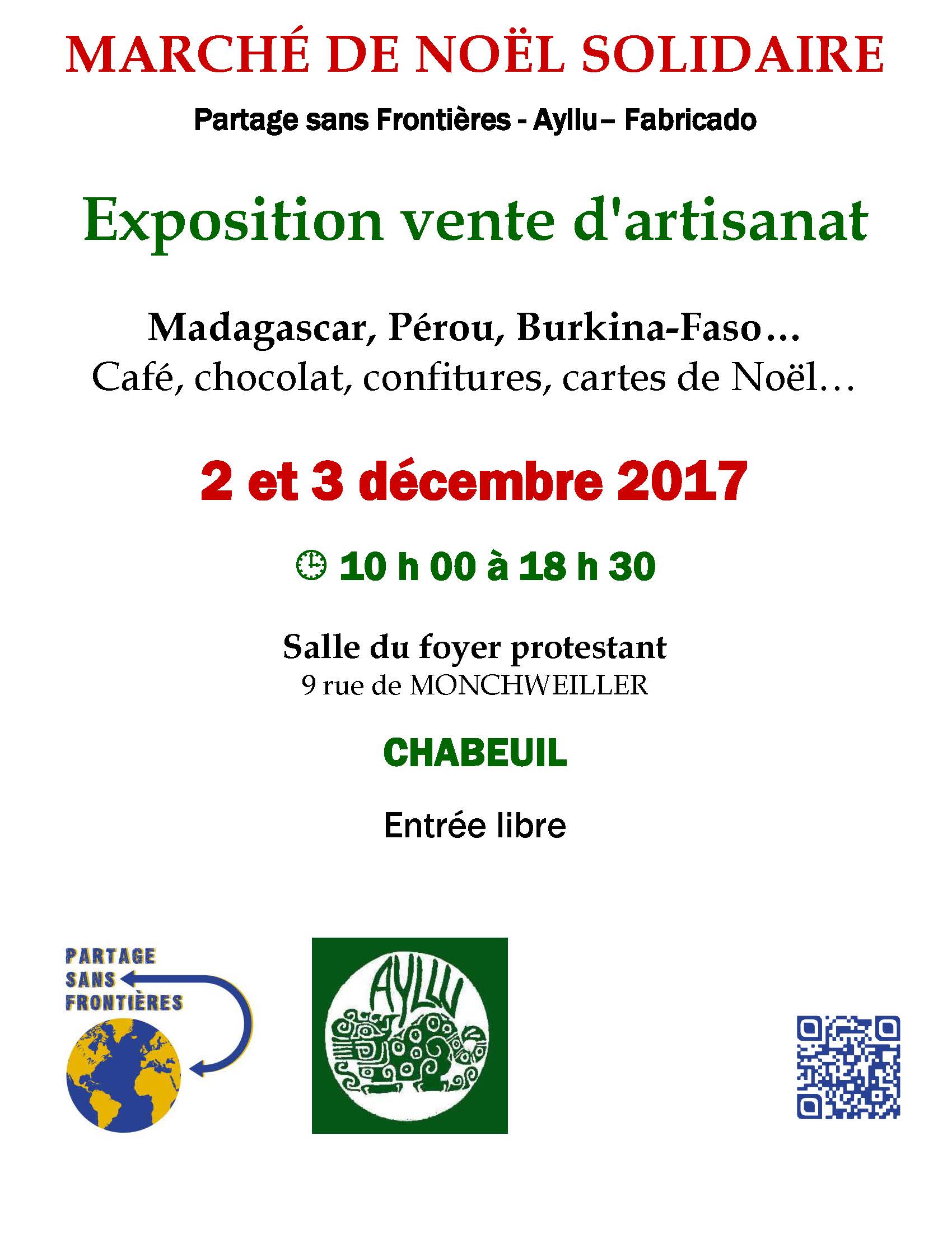 Marché de Noël solidaire 2017 de Chabeuil
