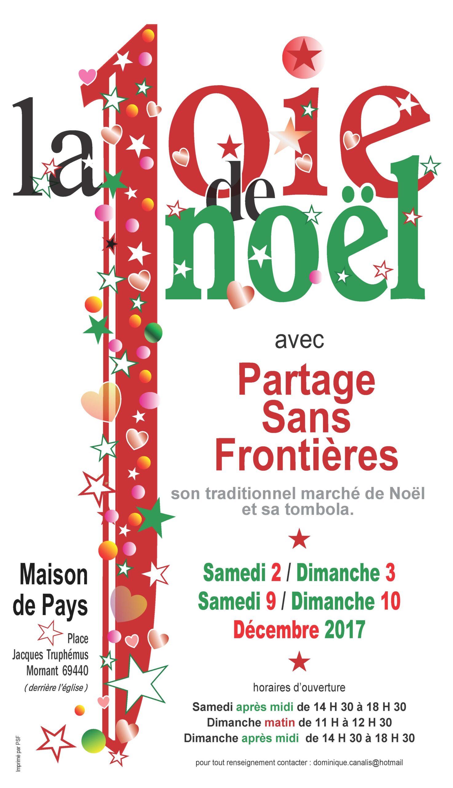 Noël Solidaire avec Partage Sans Frontières