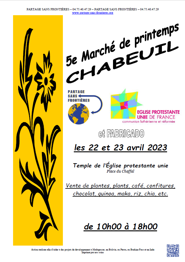 Marché de printemps à Chabeuil de 2023