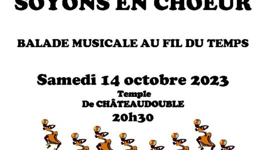 Concert de la chorale « Soyons en chœur »