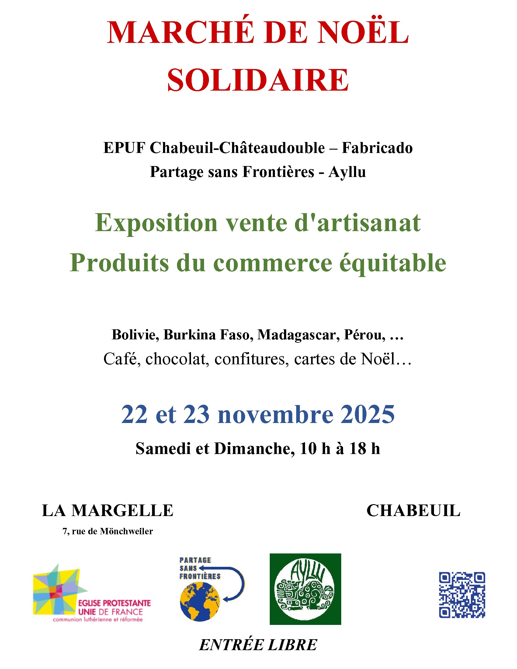 Marché de Noël solidaire de Chabeuil