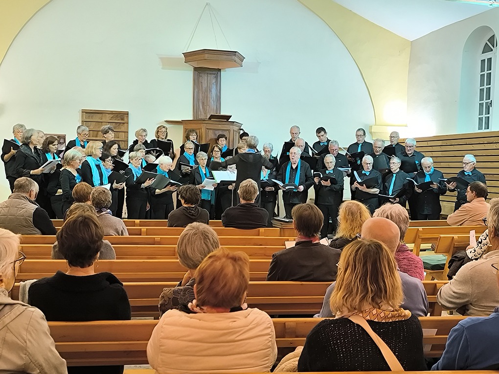 Concert de la chorale Soyons en choeur le 26 septembre 2025 à Châteaudouble, des photographies