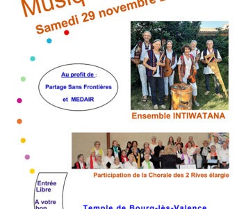 Marché de Noël de la paroisse protestante unie de Bourg-lès-Valence et Concert de musique andine
