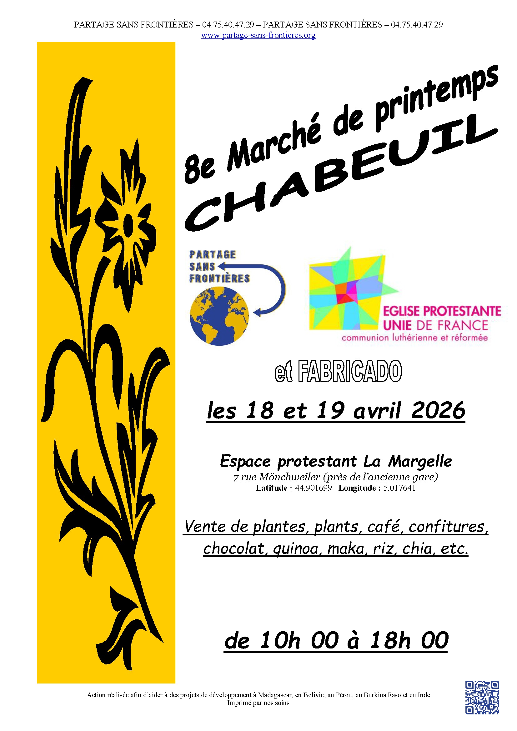 Marché de printemps de Chabeuil en 2026