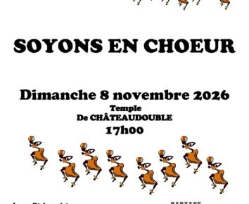 Concert de la chorale « Soyons en choeur » à Châteaudouble