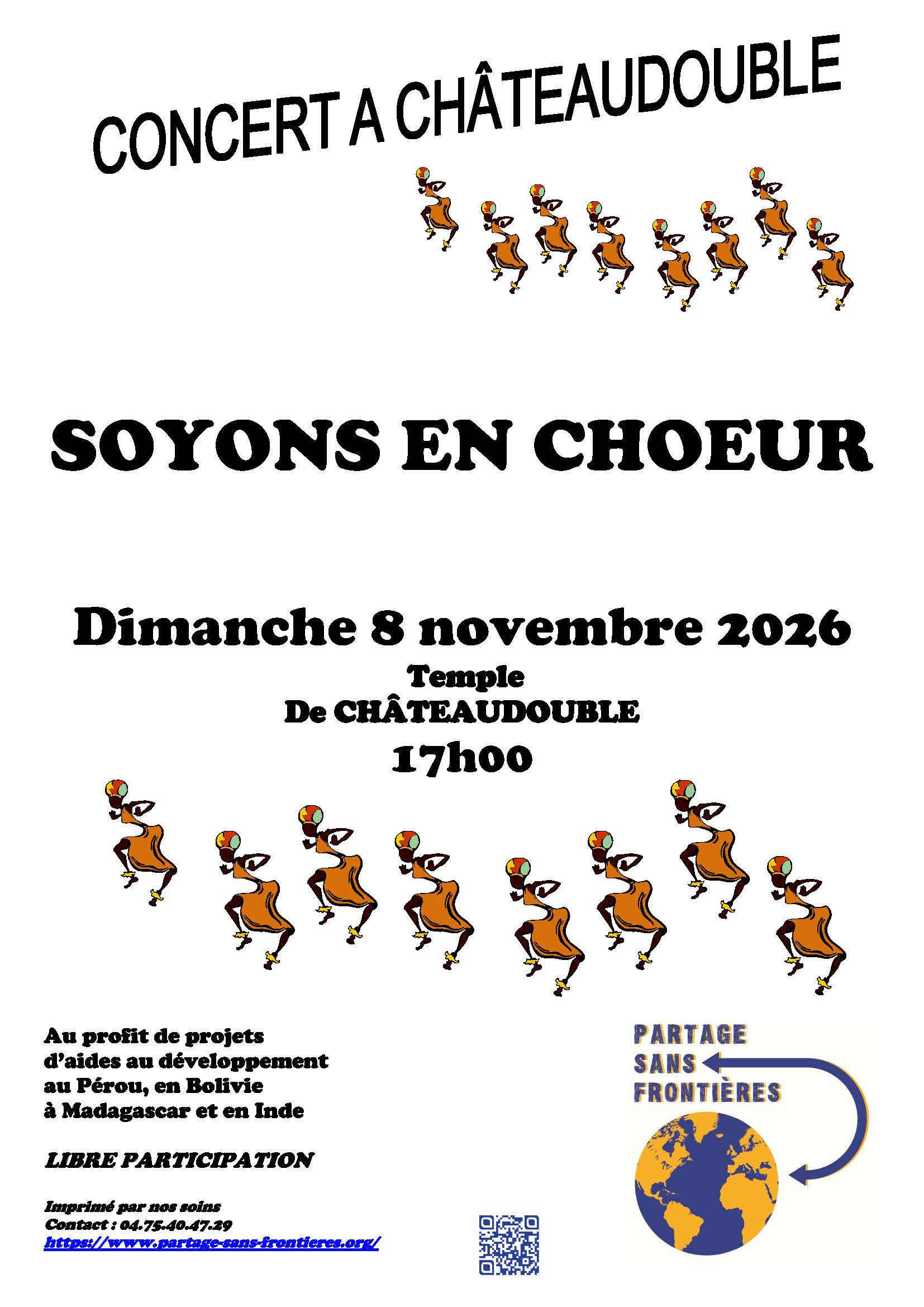 Concert de la chorale « Soyons en choeur » à Châteaudouble