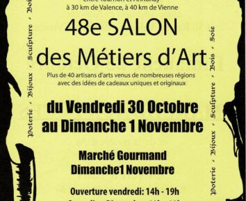 Marché gourmand du 48e salon des métiers d&rsquo;art de Sarras